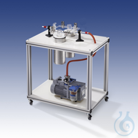 Fahrbarer Chemiepumpstand CP 2 ohne Vakuum-Manometer   Chemiepumpstand CP1 -...